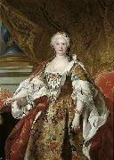 Official portrait of Queen Isabel de Farnesio, Charles Amedee Philippe Van Loo
